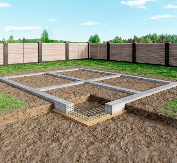 Ленточный фундамент под ключ в Саранске